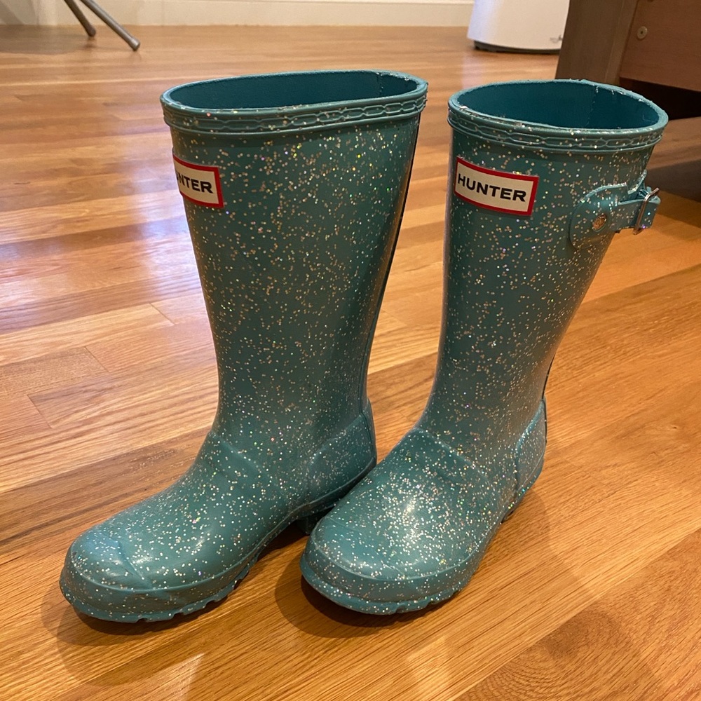 Hunter Big Kids Original Giant Glitter Rain Boots